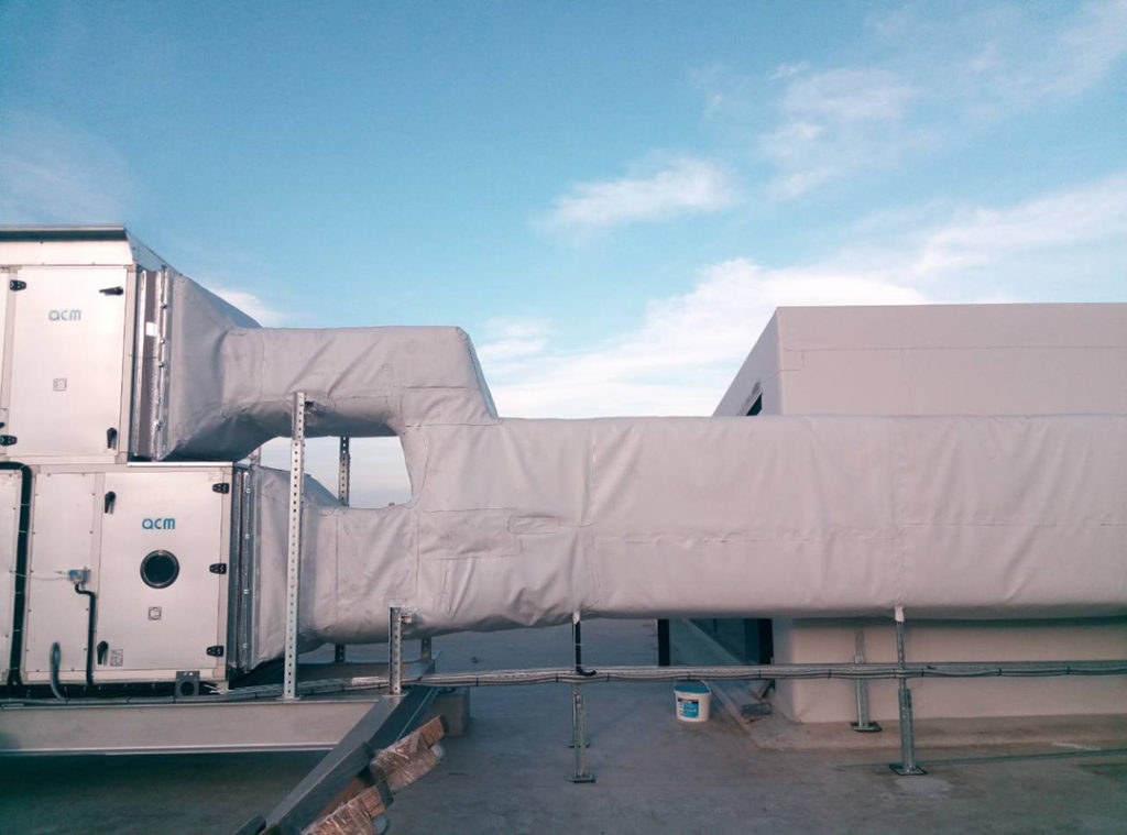 Waterproofing of air ducts